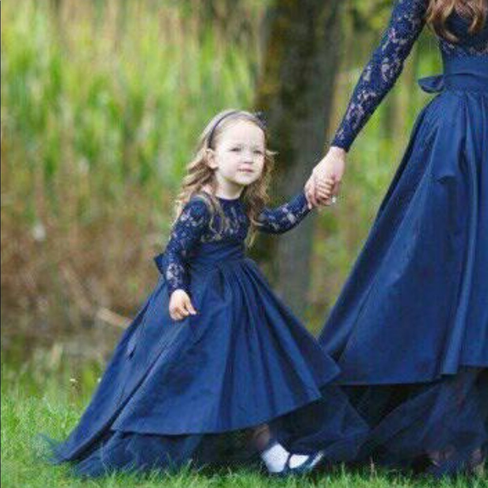 Girls semi formal Navy dress